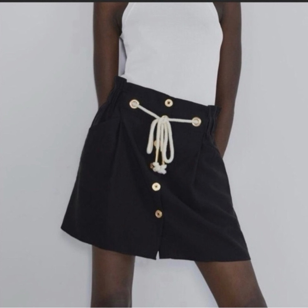 Zara Nautical Mini Skirt SZ Small